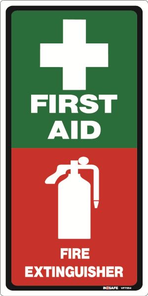 Picture of FIRST AID & FIRE EXTINGUISHER SIGN 200 X 400 ACM